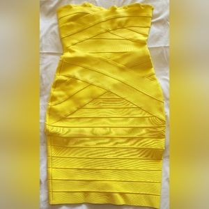 House of CB Bandage Dress - SM/Yellow